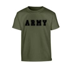 Детска тениска с надпис ARMY