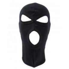 Черна тънка маска с 3 отвора Balaclava