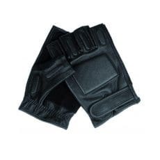 Кожени ръкавици без пръсти Security