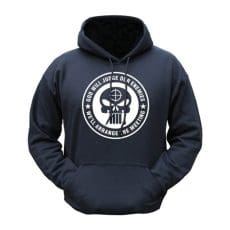 Британски анорак с надпис God will judge our enemies. We’ll arrange the meeting