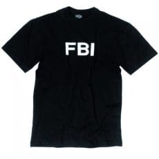 Тениска с щампа FBI