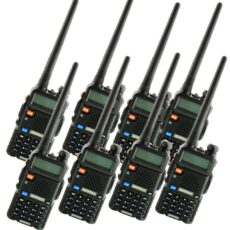 Професионално уоки токи Baofeng UV-5R 5W — комплект от 8 броя